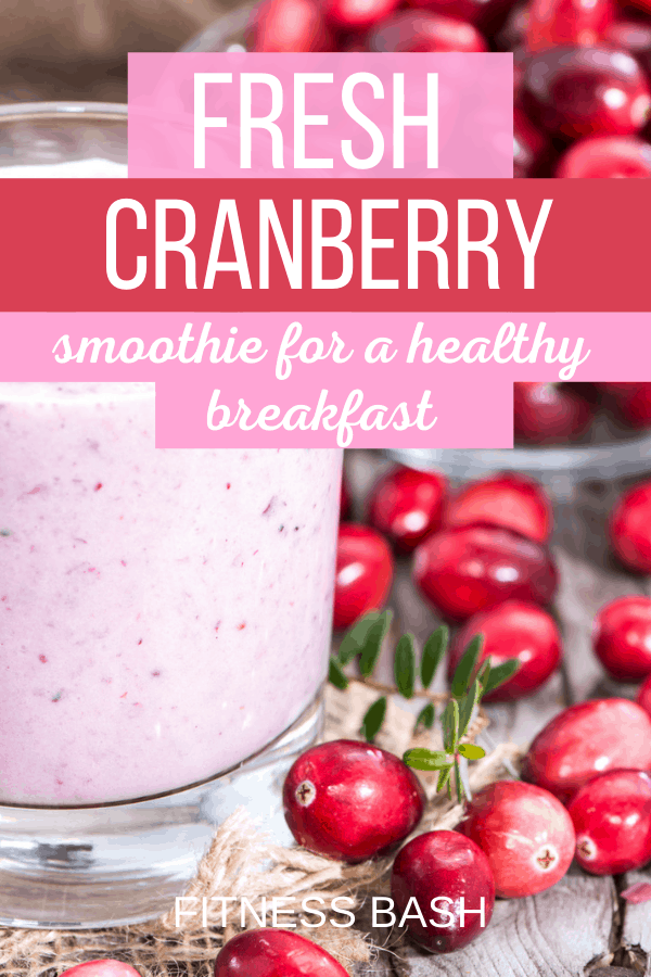cranberry smoothie