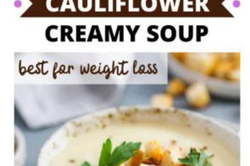 Easy Skinny Keto Cauliflower Soup Recipe