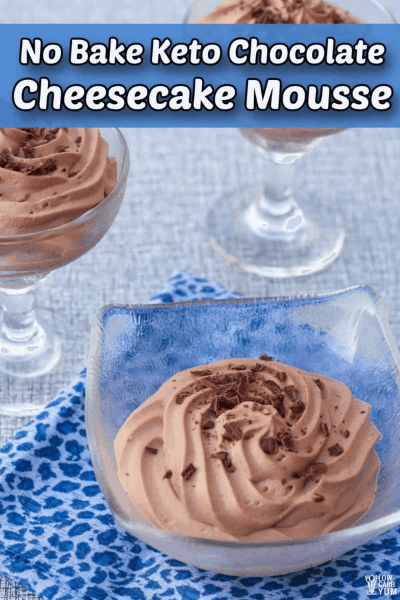 LOW-CARB CHOCOLATE CHEESECAKE MOUSSE 